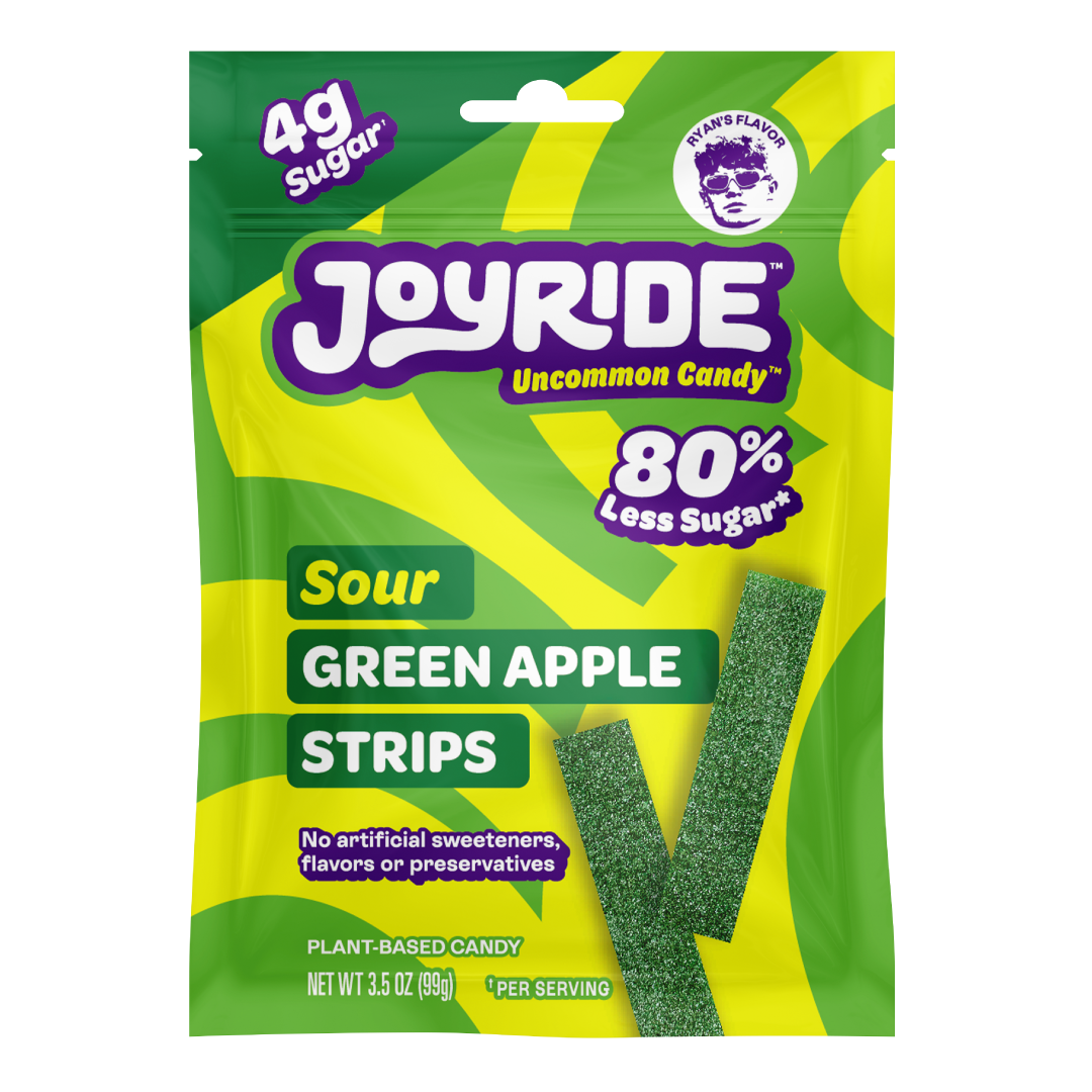 sour green apple strips JOYRIDE