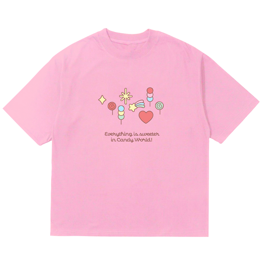JOYRIDE Candy World Hero Short Sleeve T-Shirt - Pink