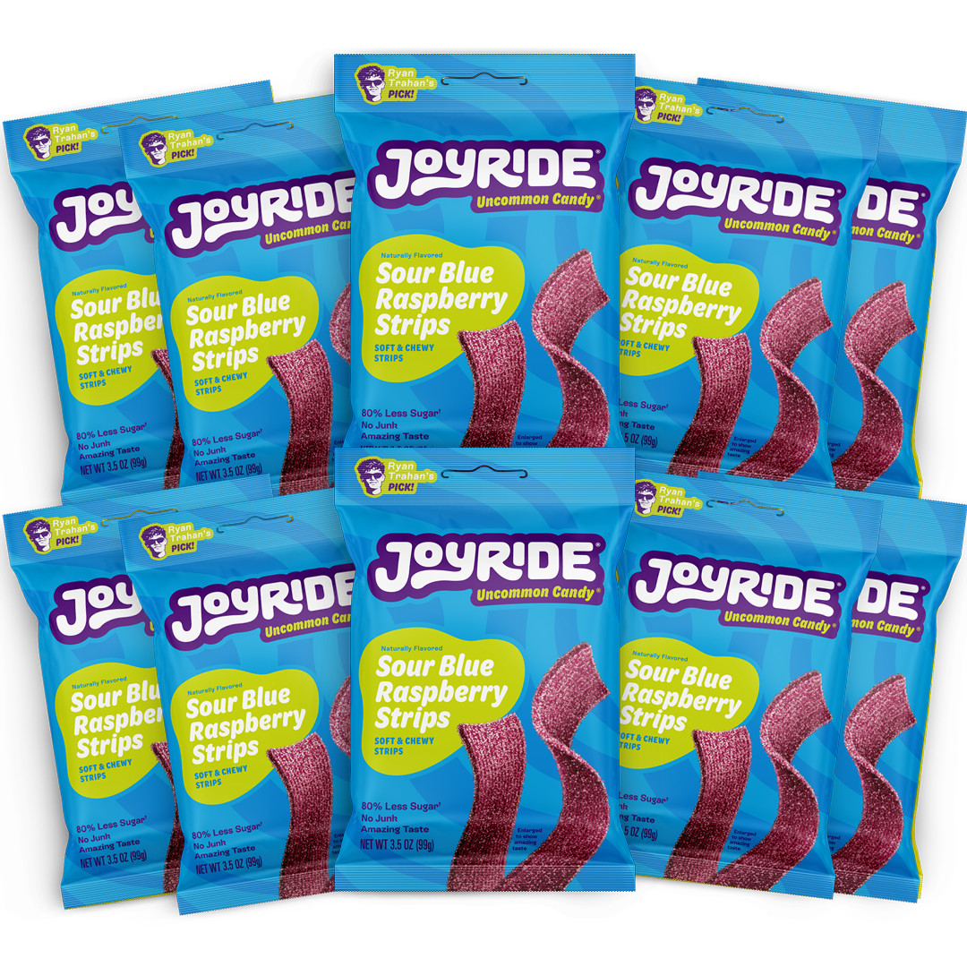 sour blue raspberry strips