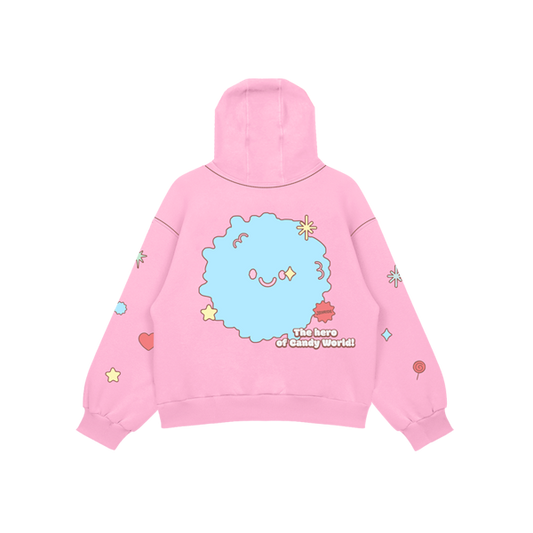 JOYRIDE Youth Candy World Hero Hoodie - Pink
