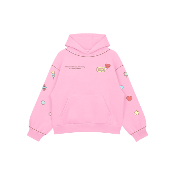 JOYRIDE Youth Candy World Hero Hoodie - Pink