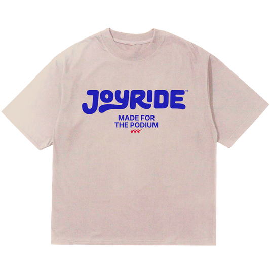 JOYRIDE Podium Short Sleeve T-Shirt - Cream