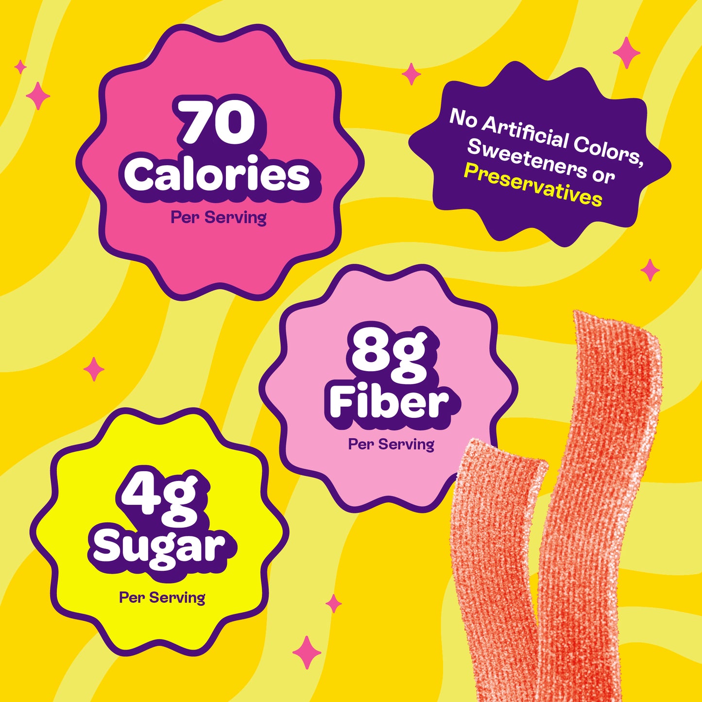 sour pink lemonade strips