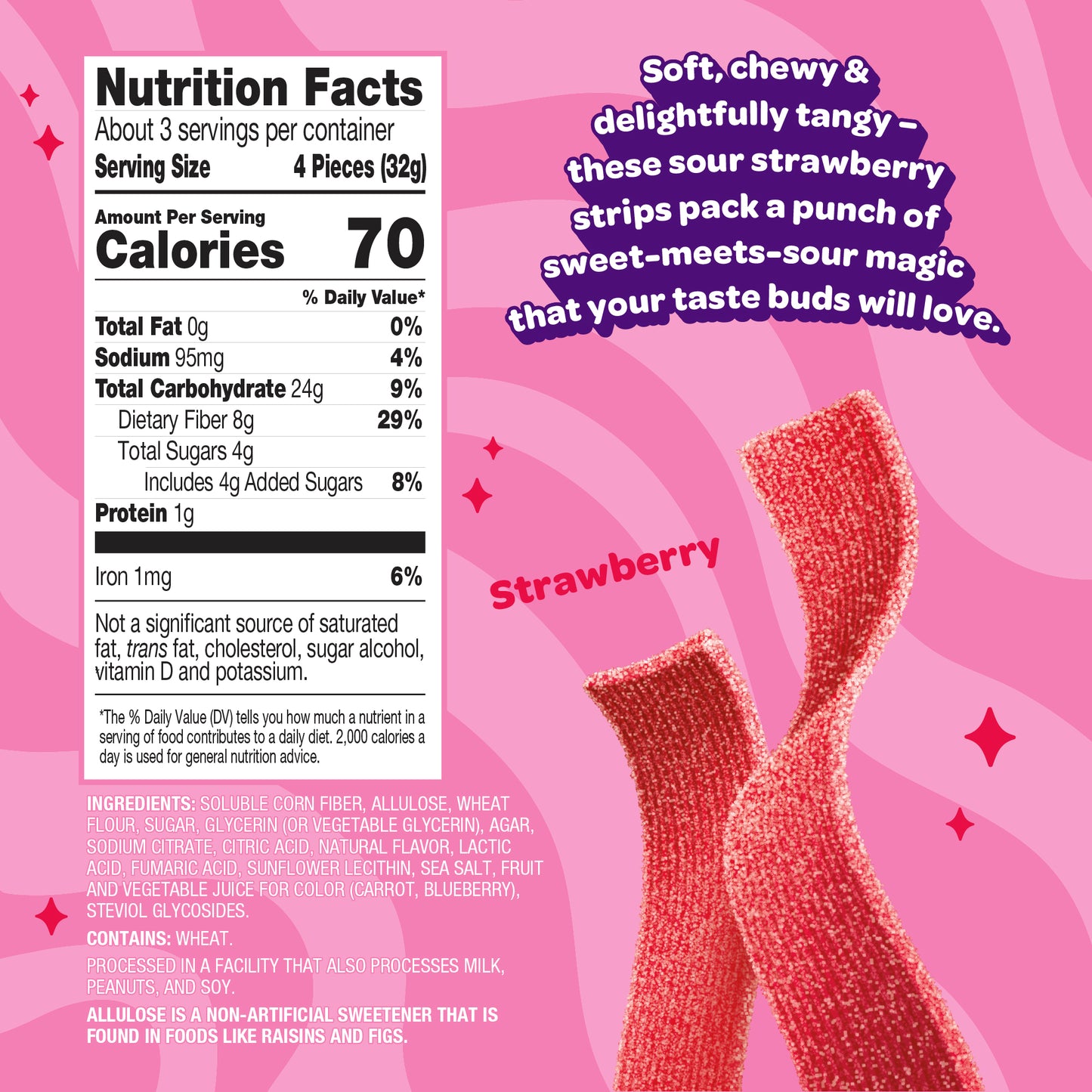 sour strawberry strips