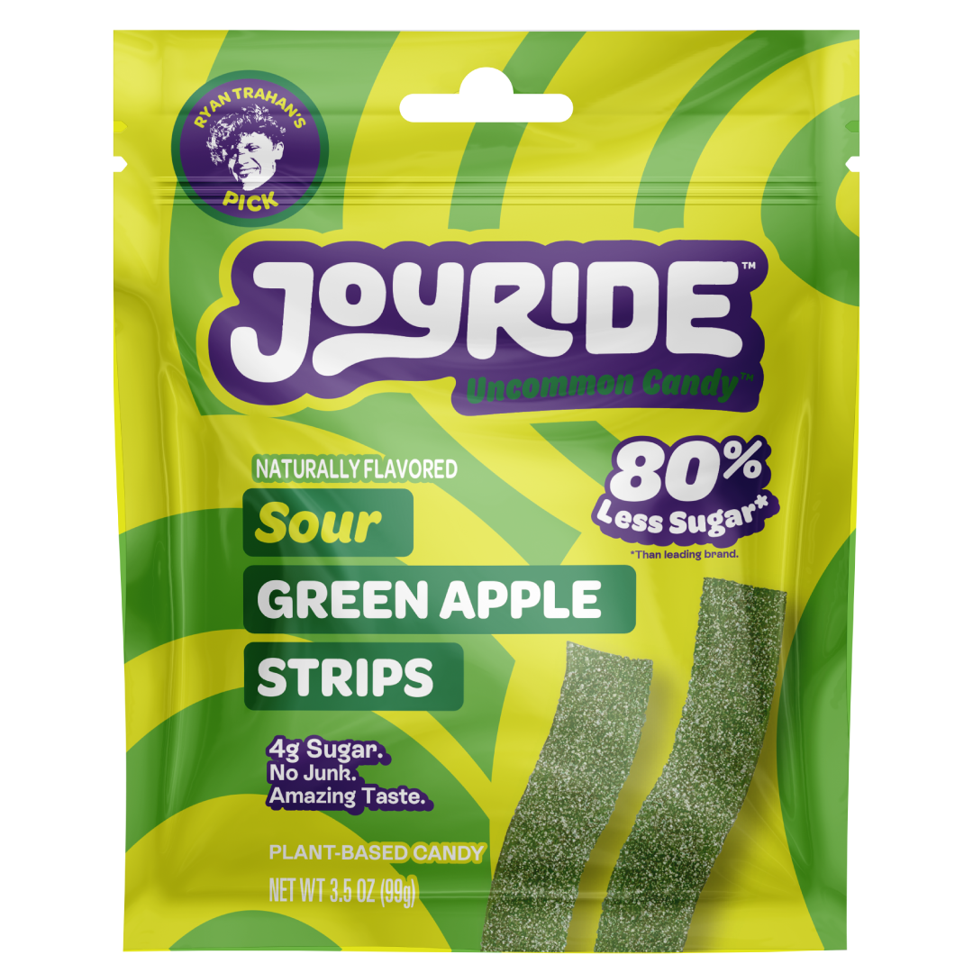 sour green apple strips