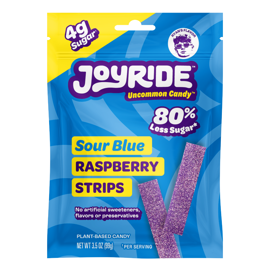 sour blue raspberry strips