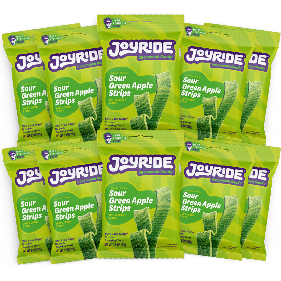 sour green apple strips