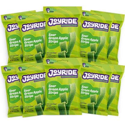 sour green apple strips