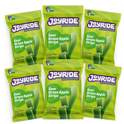sour green apple strips