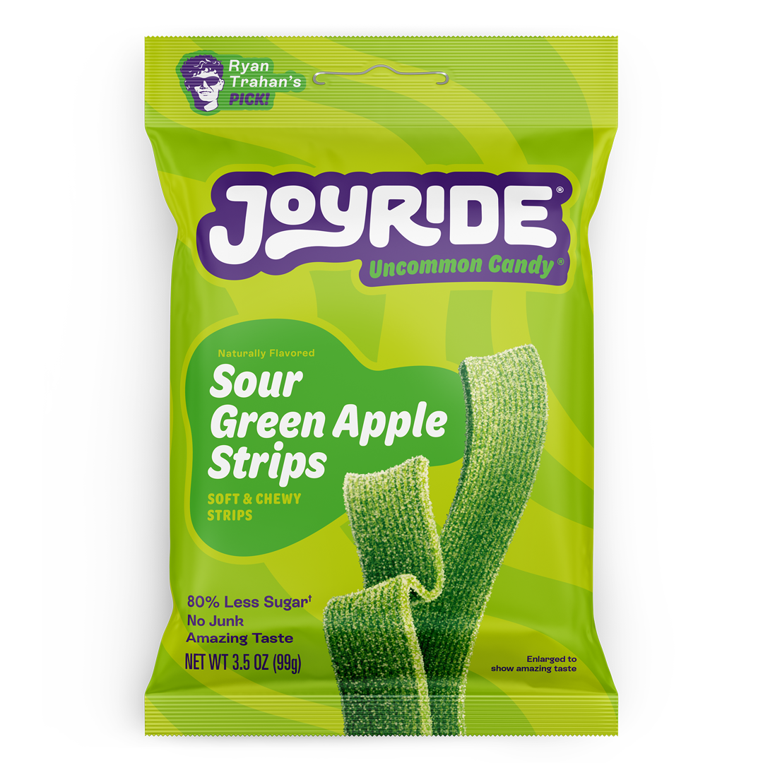 sour green apple strips