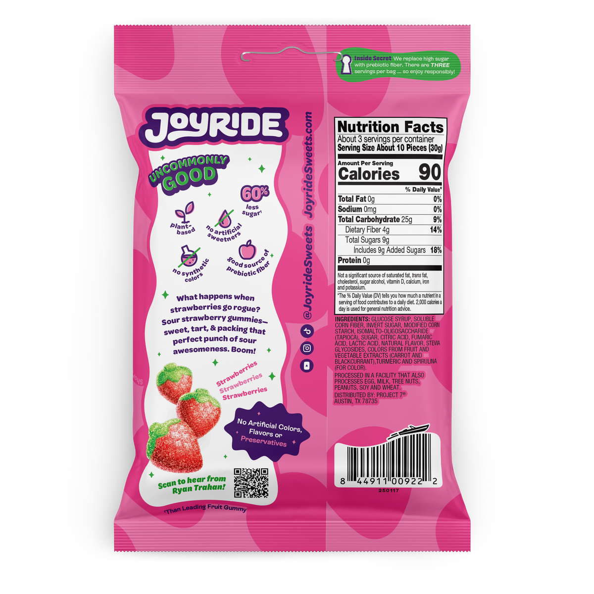 sour strawberry gummies