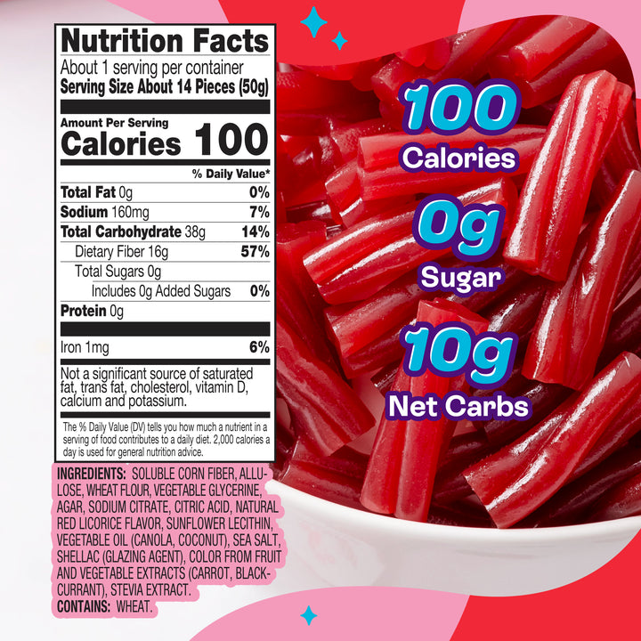 ZERO Sugar Red Licorice Twists