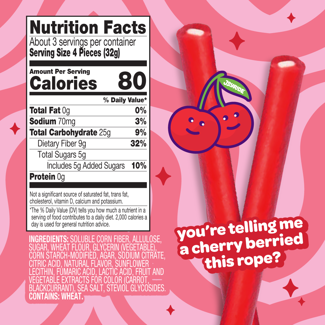 Joyride Ropes cherry berry ropes – JOYRIDE