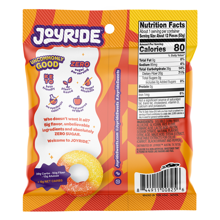 ZERO Sugar Peachy Mango Rings