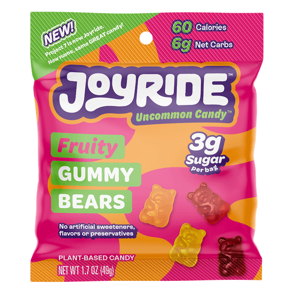 Joyride Fruity Gummy Bears bag