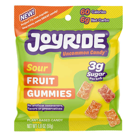 Joyride sour fruit gummies